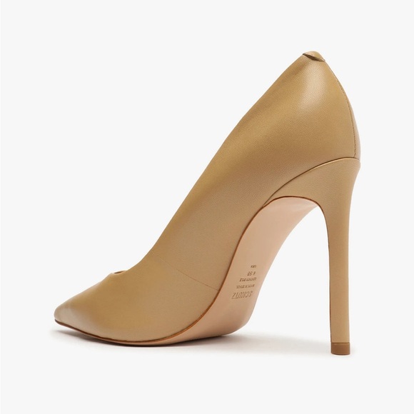 NIB Schutz Lou Nappa Leather Pump Size US 7.5 in Light Nude - Picture 2 of 7